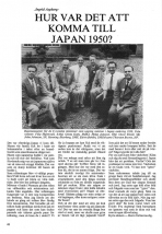 Hur var det att komma till Japan 1950?